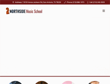 Tablet Screenshot of northsidemusicschool.com